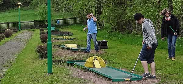 Minigolf am Hüttenteich in Geising