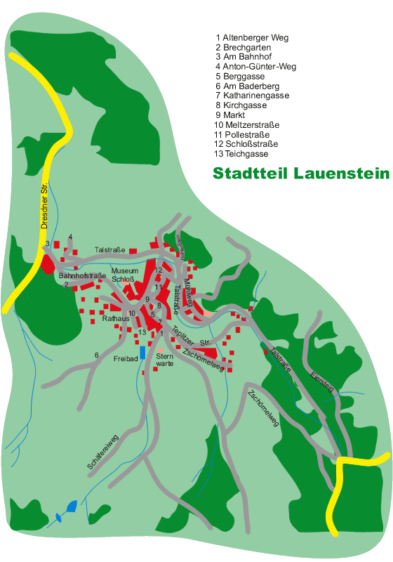 Karte Lauenstein