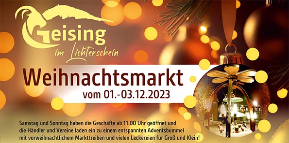 Weihnachtsmarkt Geising 2023